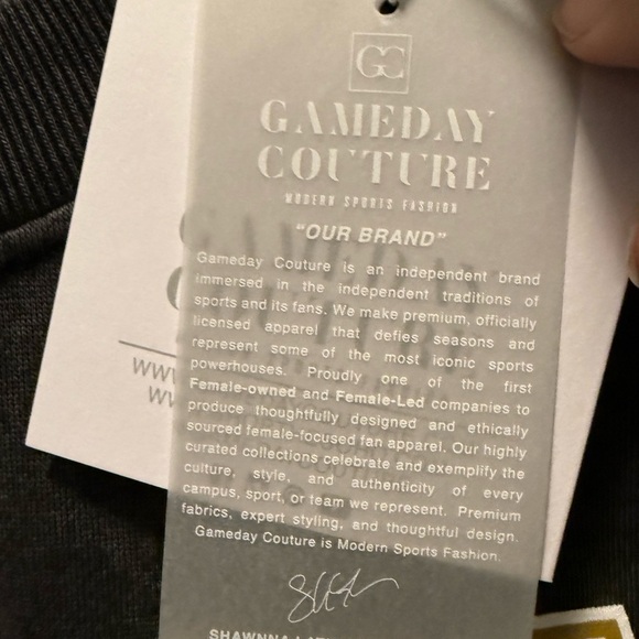 NFL Baltimore Ravens Game day Couture Football crewneck Small (oversized) - Picture 7 of 7